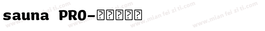 sauna PRO字体转换